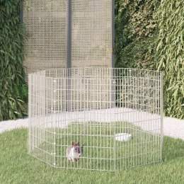 8-panelowa klatka dla królika, 54x80 cm, galwanizowane żelazo