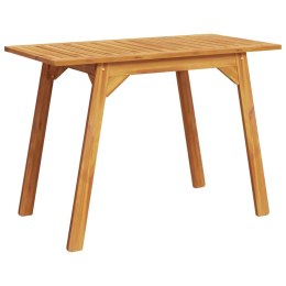  Ogrodowy stół jadalniany, 110x56x75 cm, lite drewno akacjowe
