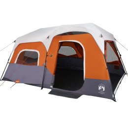  Namiot kempingowy z LED, szaro-pomarańczowy, 441x288x217 cm