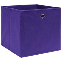  Pudełka z włókniny, 4 szt., 28x28x28 cm, fioletowe
