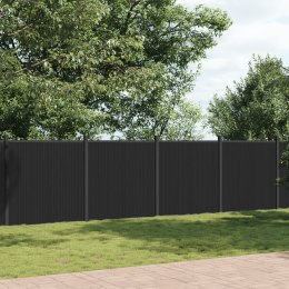 Panel ogrodzeniowy, szary, 1737x186 cm, WPC