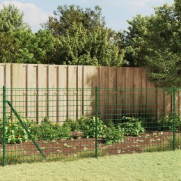  Ogrodzenie z siatki, z kotwami, zielone, 1x25 m