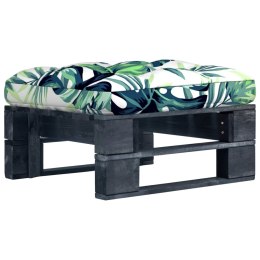  Ogrodowy stołek z palet, impregnowane na czarno drewno sosnowe