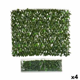 Ogrodzenie do ogrodu Kartki 1 x 2 m Kolor Zielony Plastikowy (4 Sztuk)