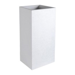 Doniczka EDA Graphit Biały Plastikowy Kwadratowy 39,5 x 39,5 x 80 cm