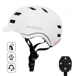 Kask elektryczny na skuter Smartgyro SMART PRO Biały