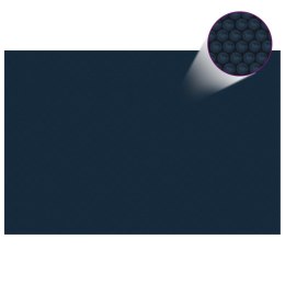 Pływająca folia solarna z PE, 300x200 cm, czarno-niebieska