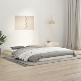 Rama łóżka, biała, 160 x 200 cm, lite drewno sosnowe
